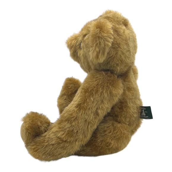 VERMONT TEDDY BEAR Plush Toy Brown Jointed BEAR 16” 90s Articulating Arms Legs - Picture 6 of 9